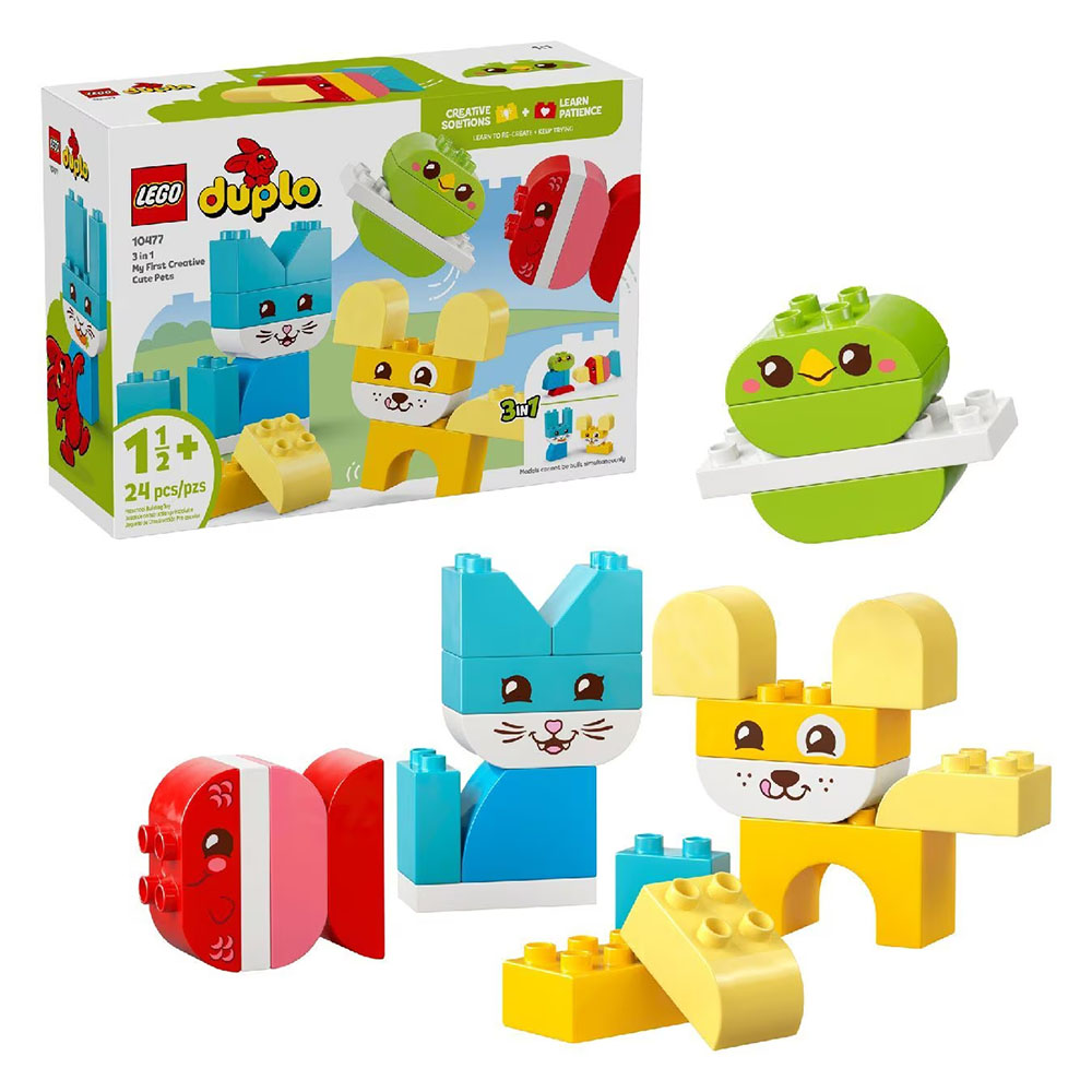Lego 3-In-1 My First Creative Cute Pets Building Set - 24 Pc Set