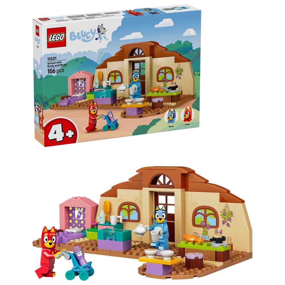 LEGO - Bluey School With Rusty And Bluey Building Set - 106 Pc Set