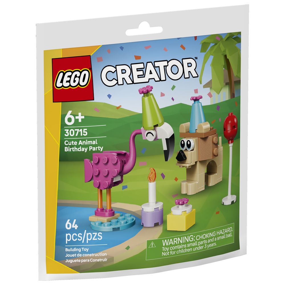 Lego - Cute Animal Birthday Party Building Set - 64 Pc Set
