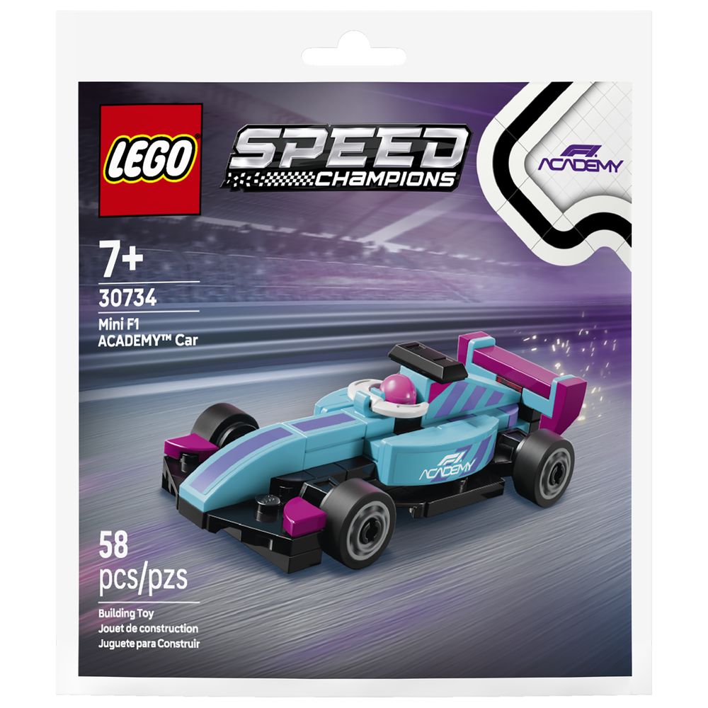 Lego - Mini F1 Academy Car Building Set - 58 Pc Set