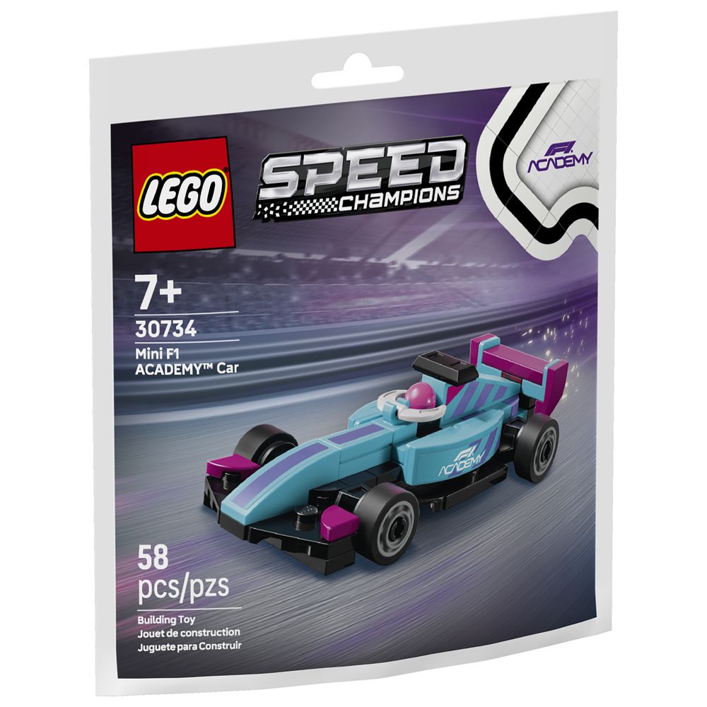 Lego - Mini F1 Academy Car Building Set - 58 Pc Set