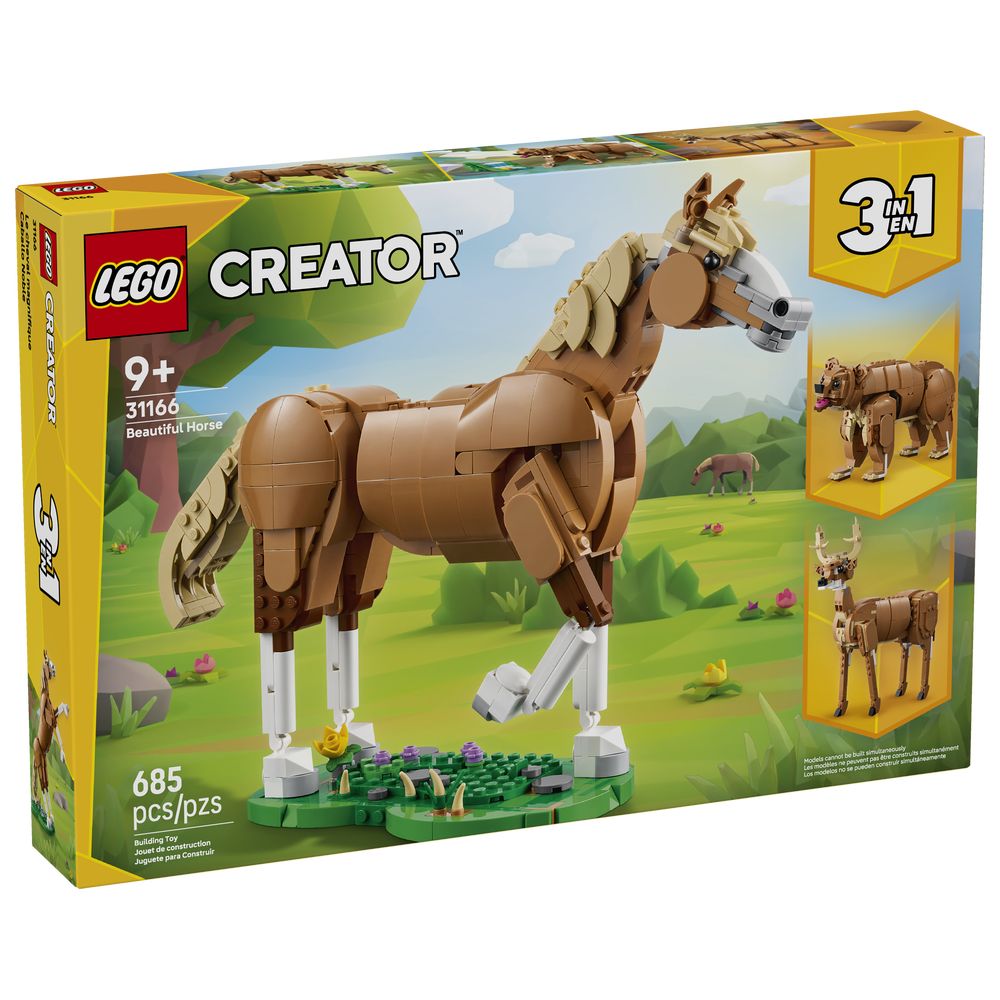 Lego - Creator 3-In-1 Beautiful Horse Building Set - 685 Pc Set