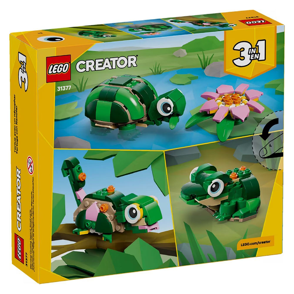 Lego - Turtle With A Water Lily Building Set - 124 Pc Set