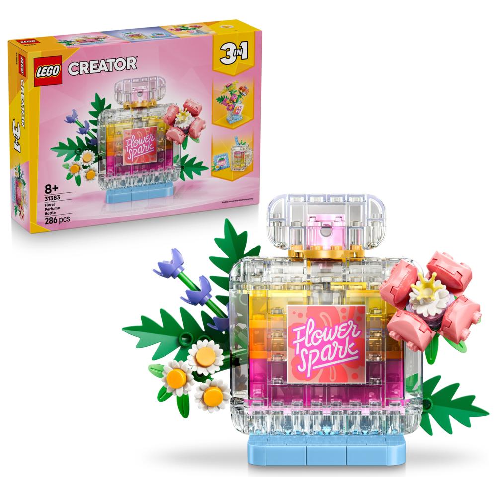 LEGO - Creator 3-In-1 Floral Perfume Bottle Building Set - 286 Pc Set