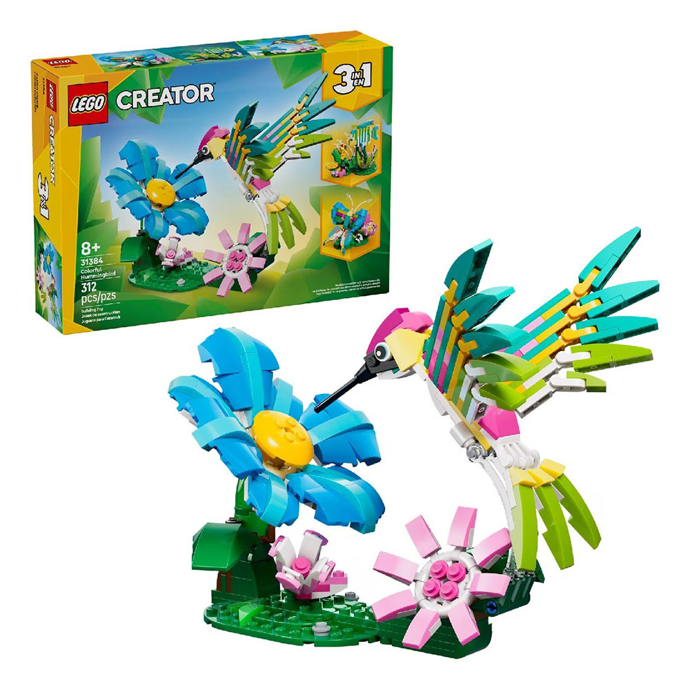 Lego - Colorful Hummingbird Building Set - 312 Pc Set