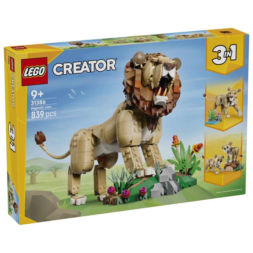 LEGO - Creator 3-In-1 Majestic Lion Building Set - 839 Pc Set