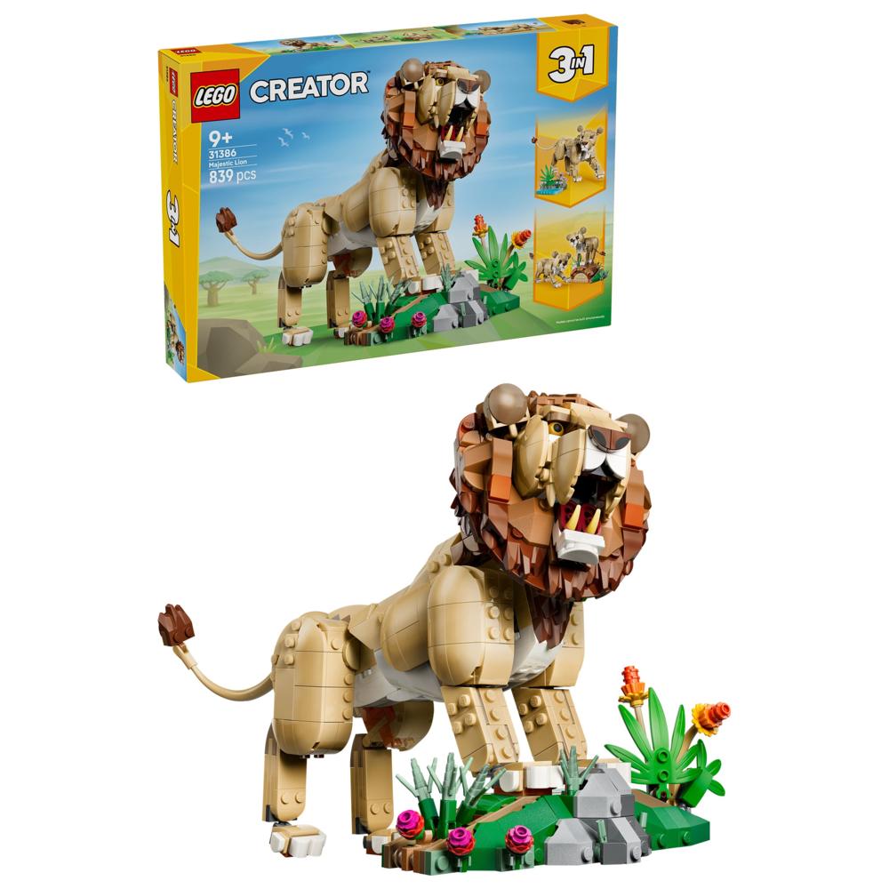 LEGO - Creator 3-In-1 Majestic Lion Building Set - 839 Pc Set