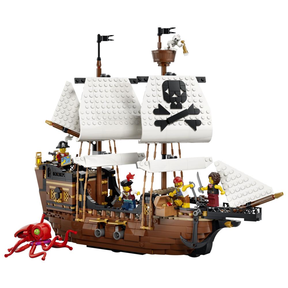 LEGO - Creator 3-In-1 Iconic Pirate Ship Building Set - 1074 Pc Set