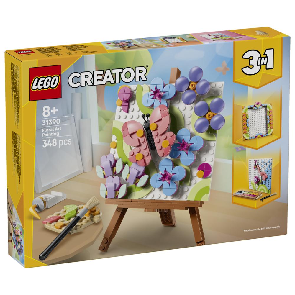 LEGO - Creator 3-In-1 Floral Art Painting Building Set - 348 Pc Set