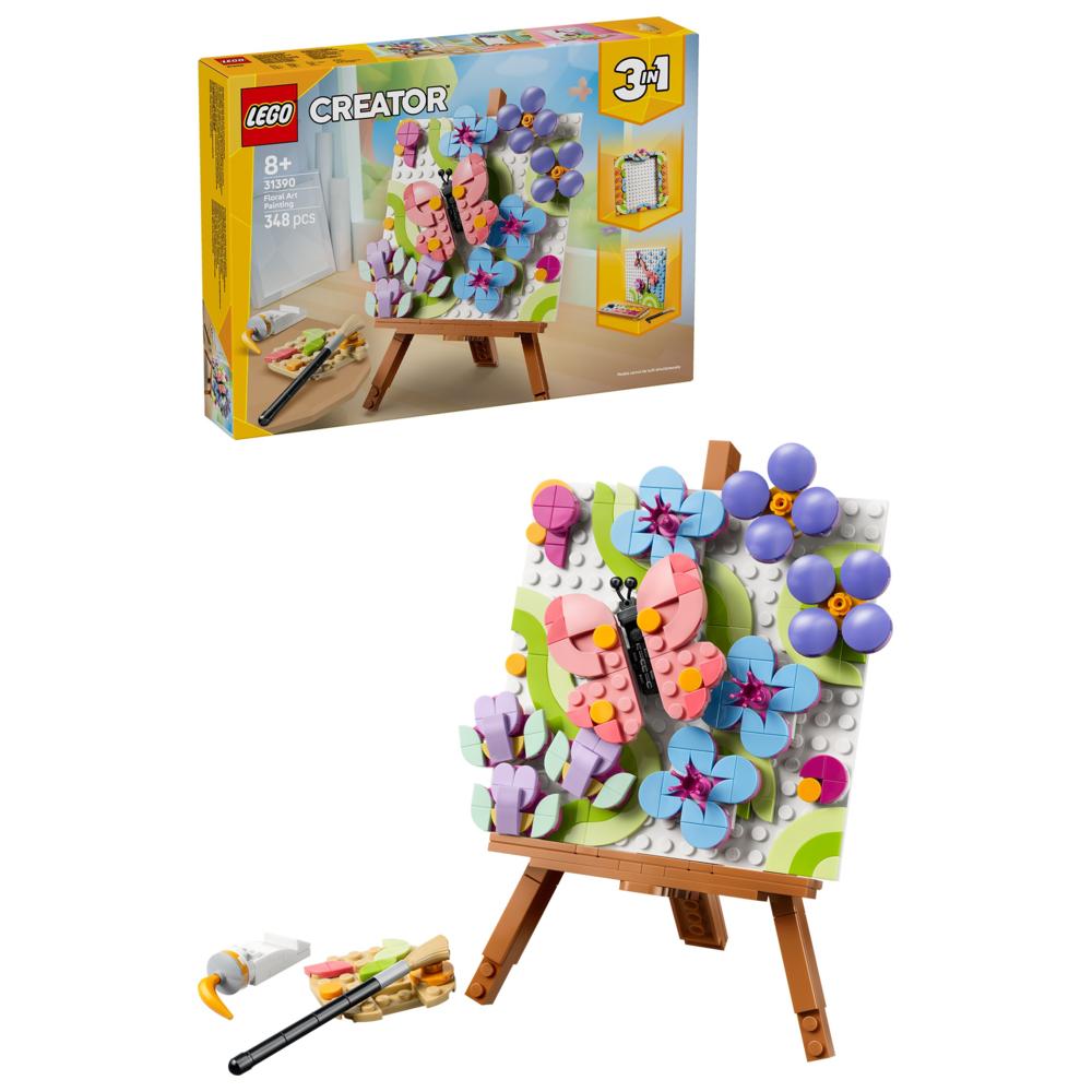 LEGO - Creator 3-In-1 Floral Art Painting Building Set - 348 Pc Set