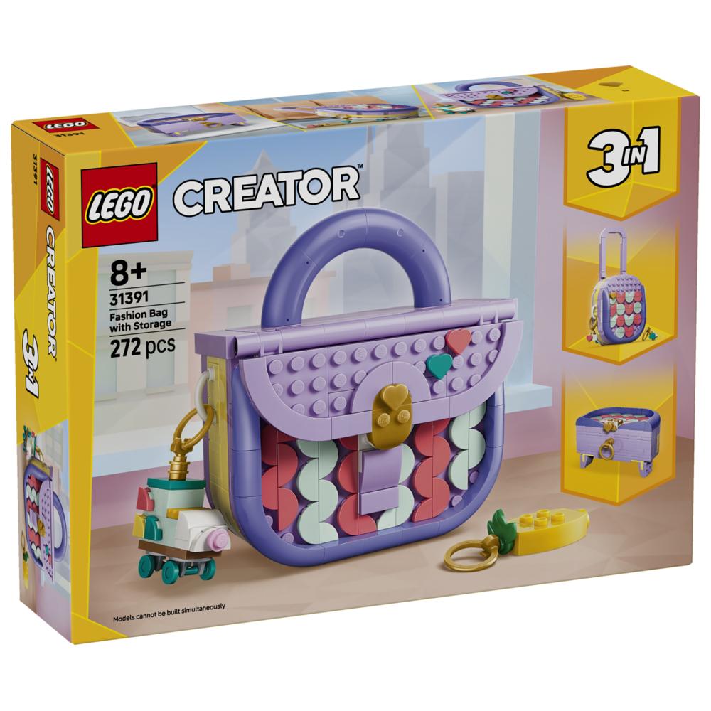 LEGO - Creator 3-In-1 Fashion Bag With Storage Building Set - 272 Pc Set