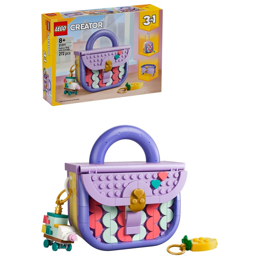 LEGO - Creator 3-In-1 Fashion Bag With Storage Building Set - 272 Pc Set