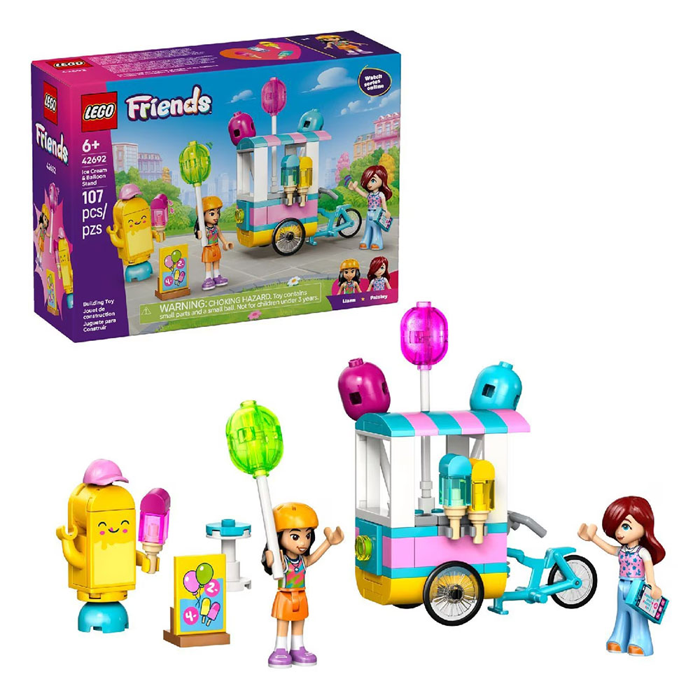 Lego - Ice Cream And Balloon Stand Building Set - 107 Pc Set