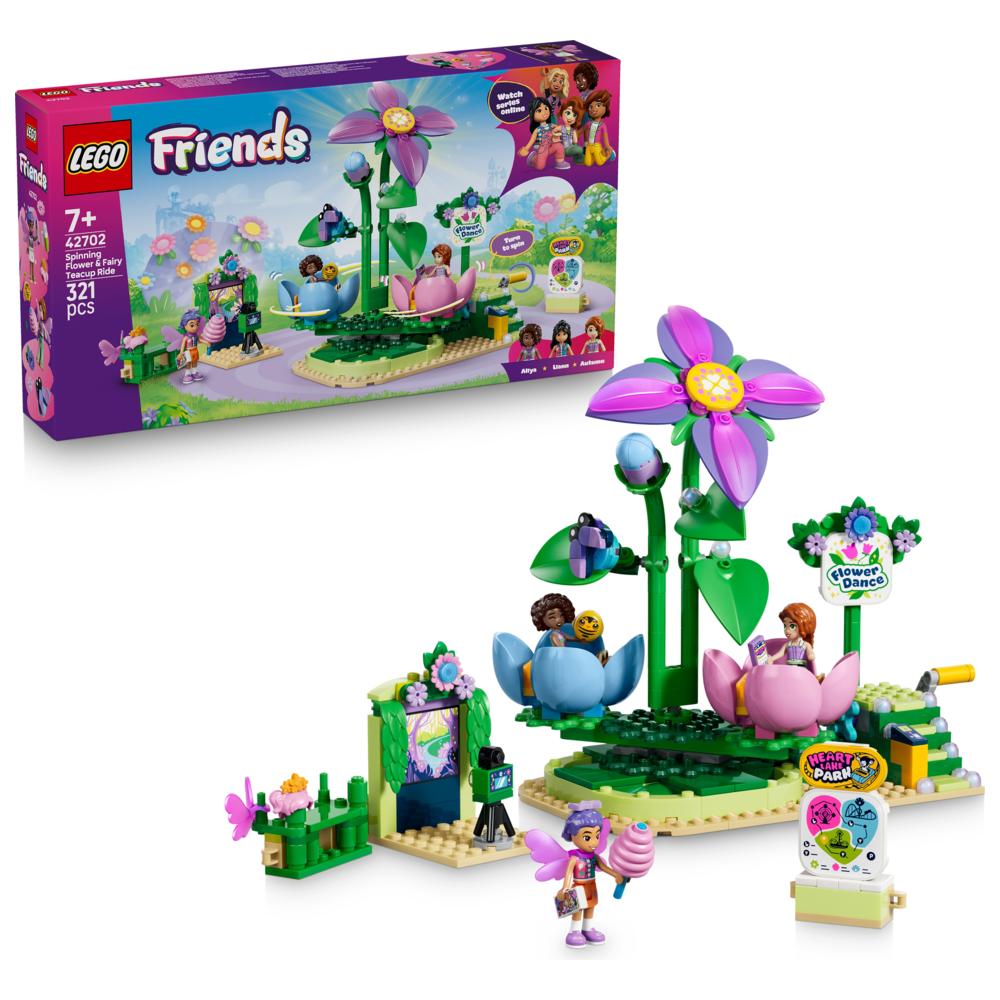 LEGO - Friends Spinning Flower And Fairy Teacup Ride Building Set - 321 Pc Set