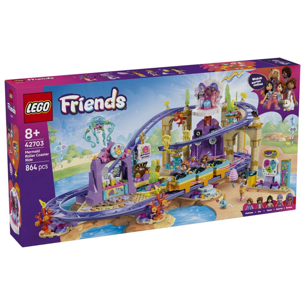 LEGO - Friends Mermaid Roller Coaster Ride Building Set - 864 Pc Set