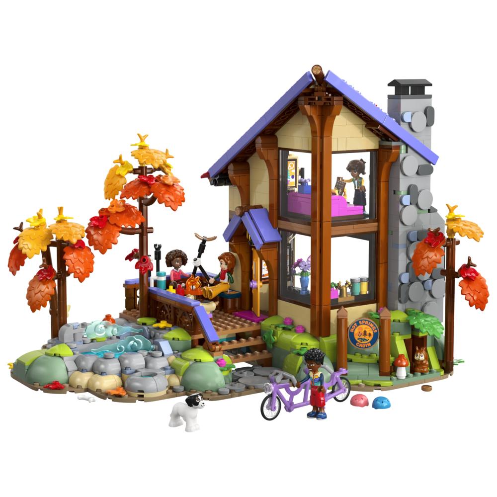 LEGO - Friends Cozy Autumn Forest Cabin Building Set - 1229 Pc Set