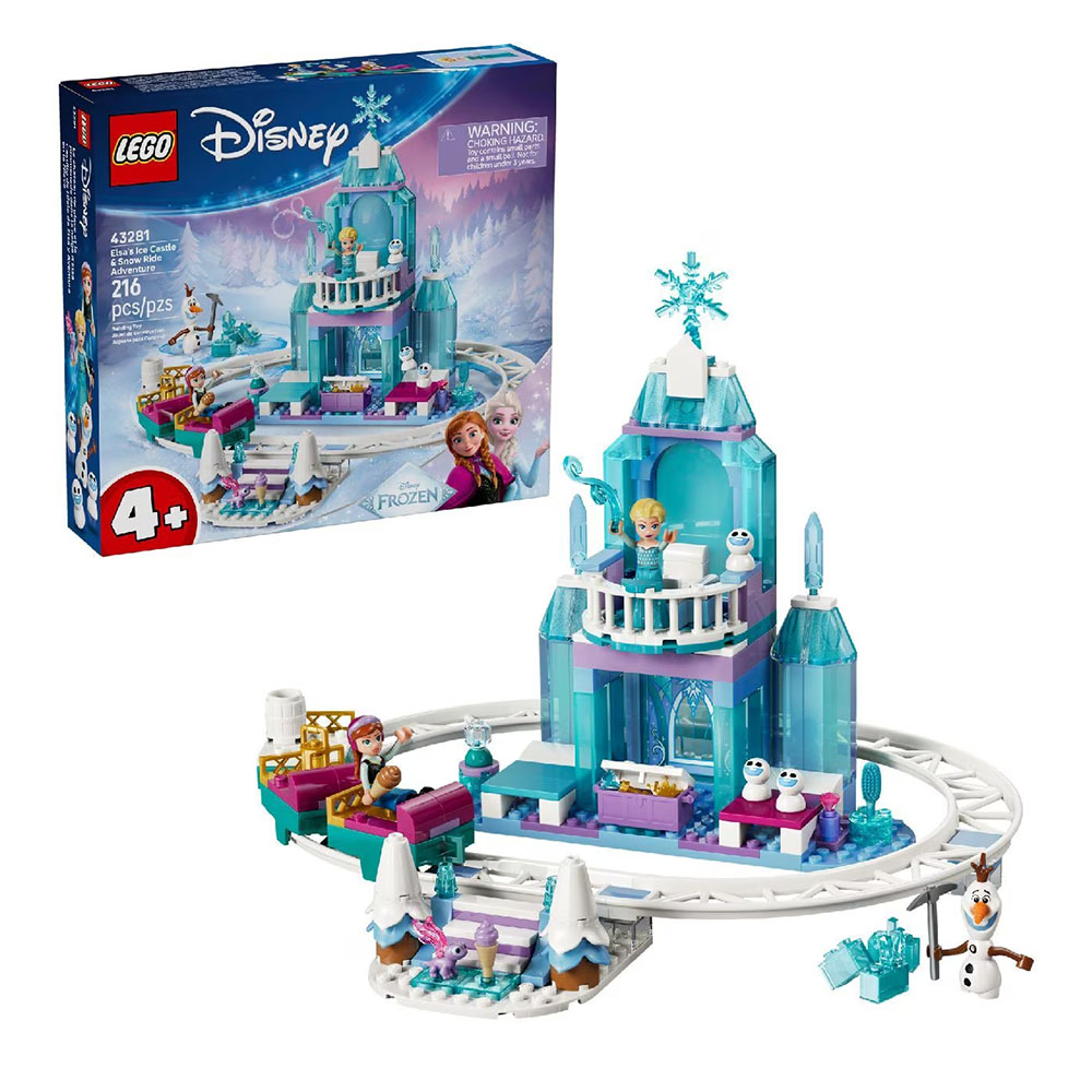 Lego Elsa's Ice Castle And Snow Ride Adventure Building Set - 216 Pc Set