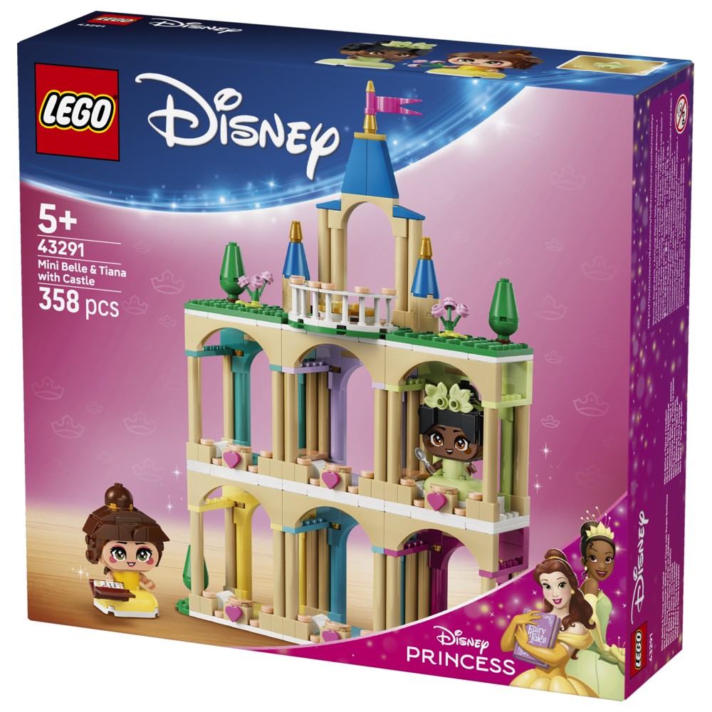 Lego - Mini Belle & Tiana With Castle Building Block Set - 358 Pcs