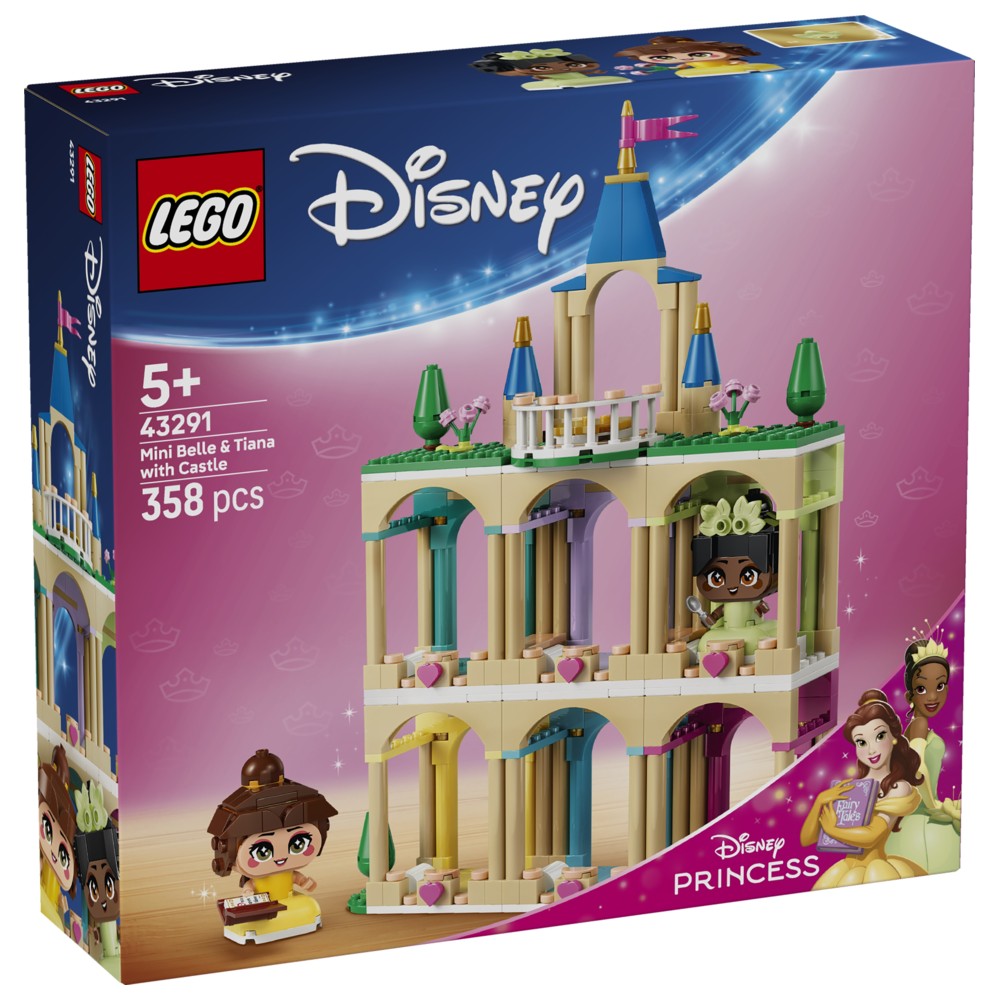 Lego - Mini Belle & Tiana With Castle Building Block Set - 358 Pcs