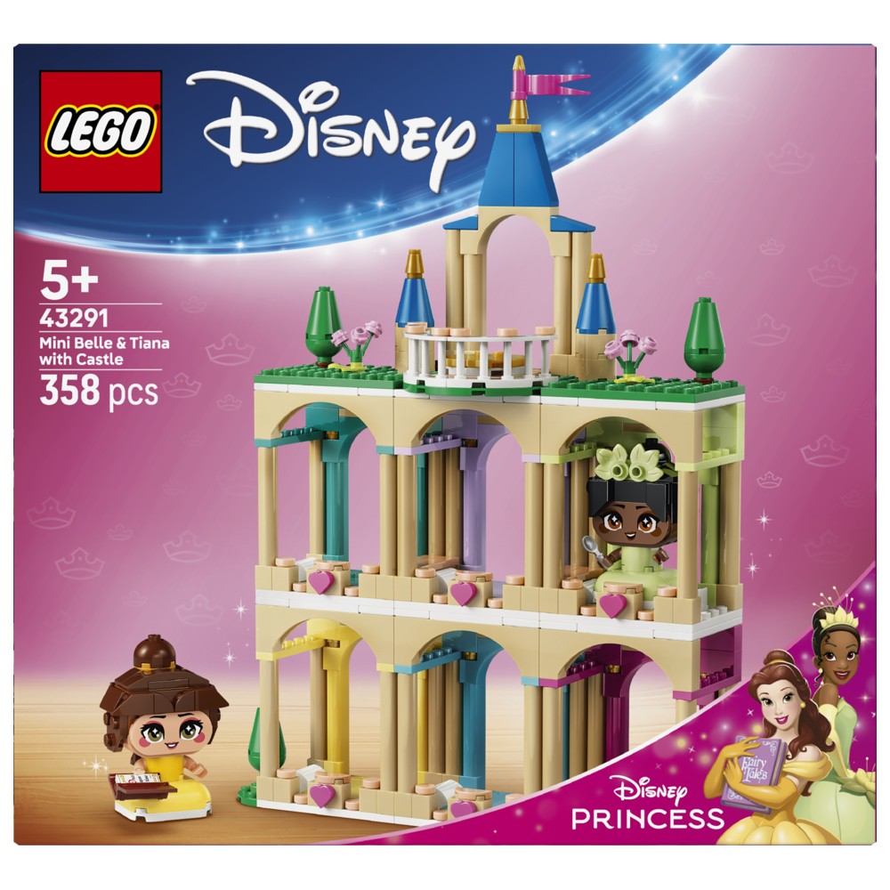 Lego - Mini Belle & Tiana With Castle Building Block Set - 358 Pcs