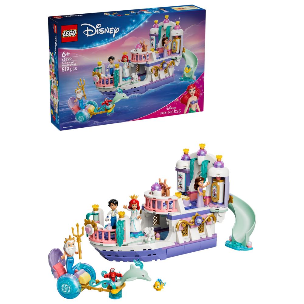 LEGO - Disney Princess Ariel's Royal Wedding Boat Building Set - 519 Pc Set
