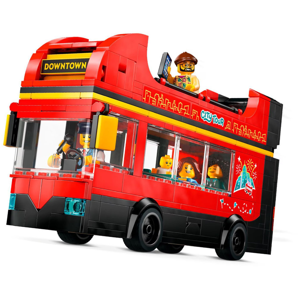 Lego City Double-Decker Sightseeing Bus Building Set - Red - 384 Pcs