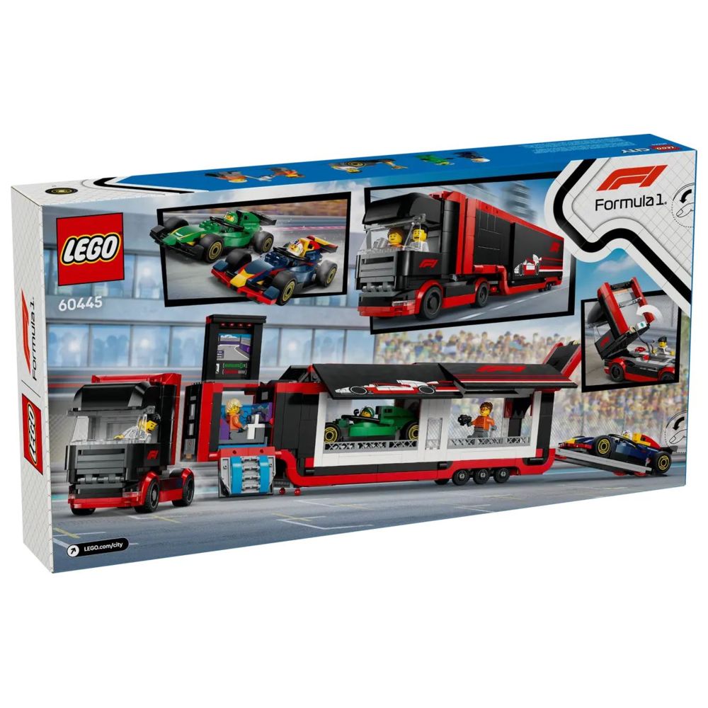 LEGO City - F1 Truck With RB20 & AMR24 F1 Cars Building Set - 1086 Pcs
