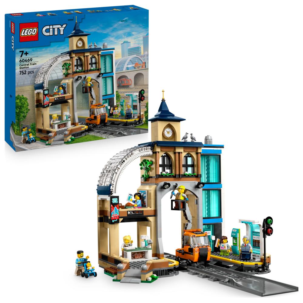 LEGO - City Central Train Station Building Set - 752 Pc Set