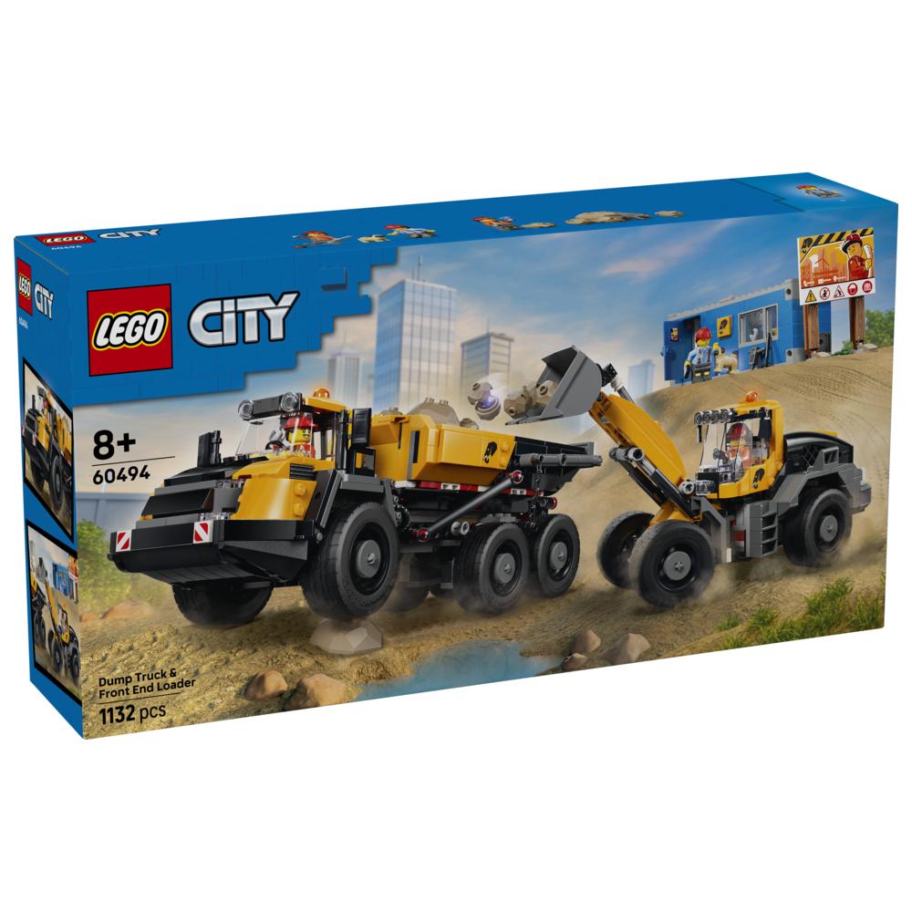 LEGO - City Dump Truck And Front End Loader Building Set - 1132 Pc Set