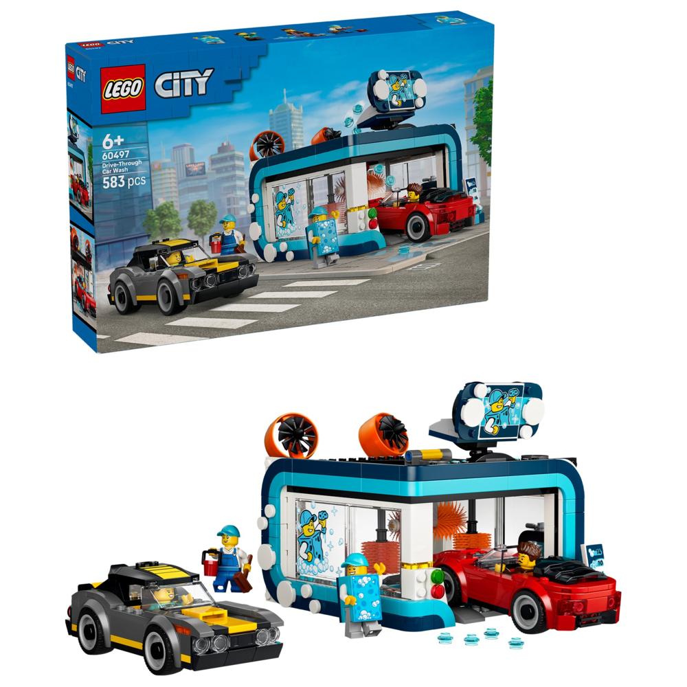 LEGO - City Drive-Through Car Wash Building Set - 583 Pc Set