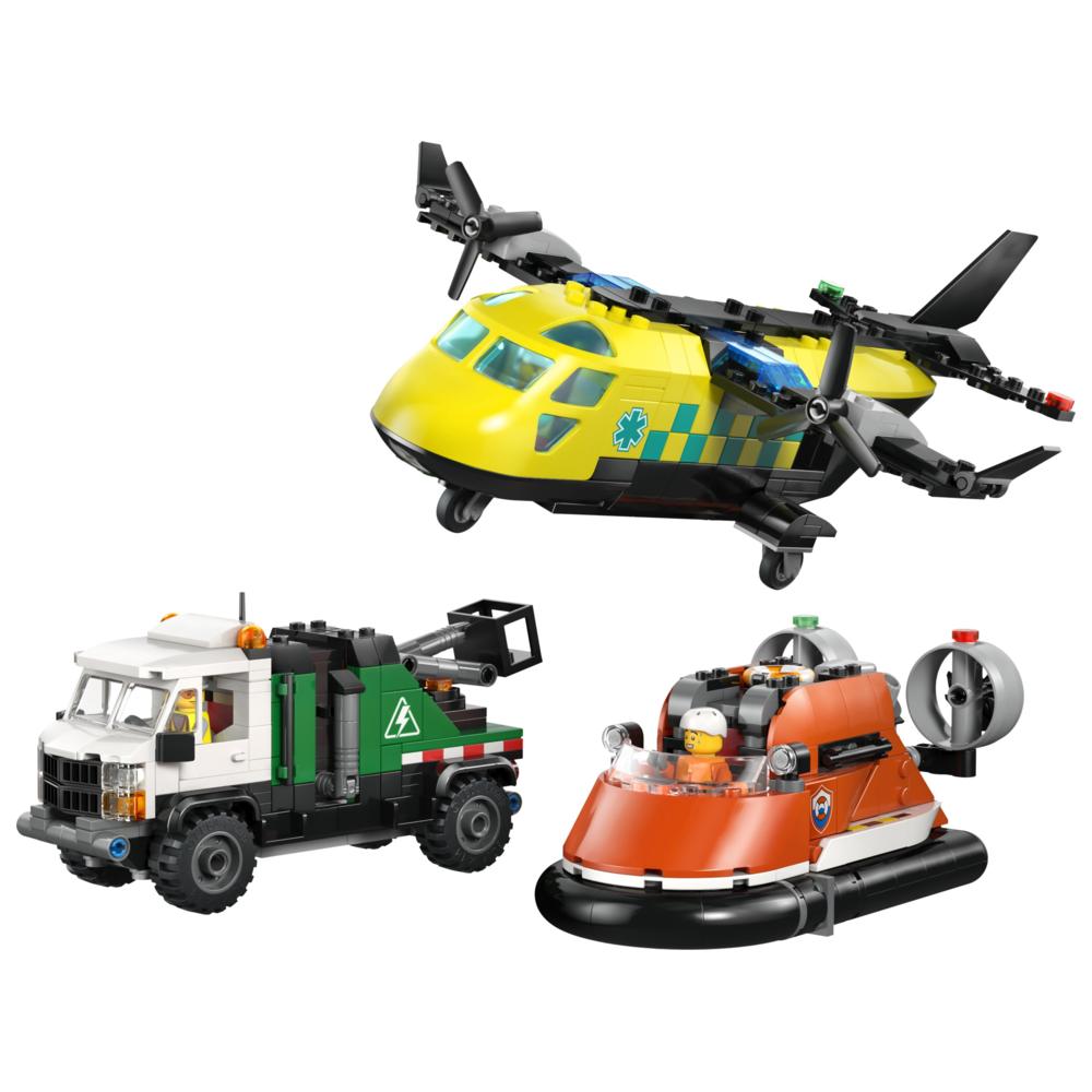 LEGO - City Airplane, Service Truck And Hovercraft Remix Building Set - 990 Pc Set