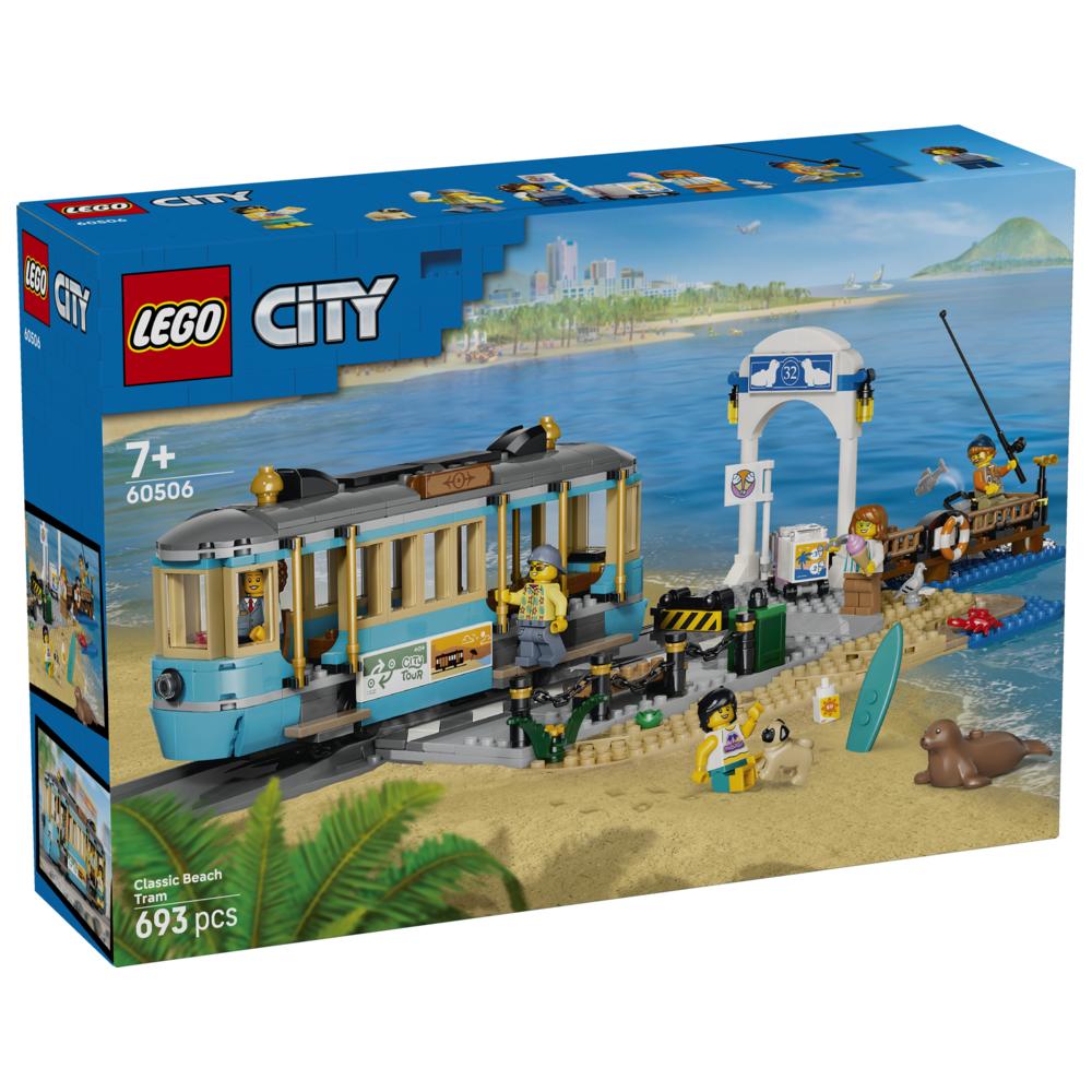 LEGO - City Classic Beach Tram Building Set - 693 Pc Set