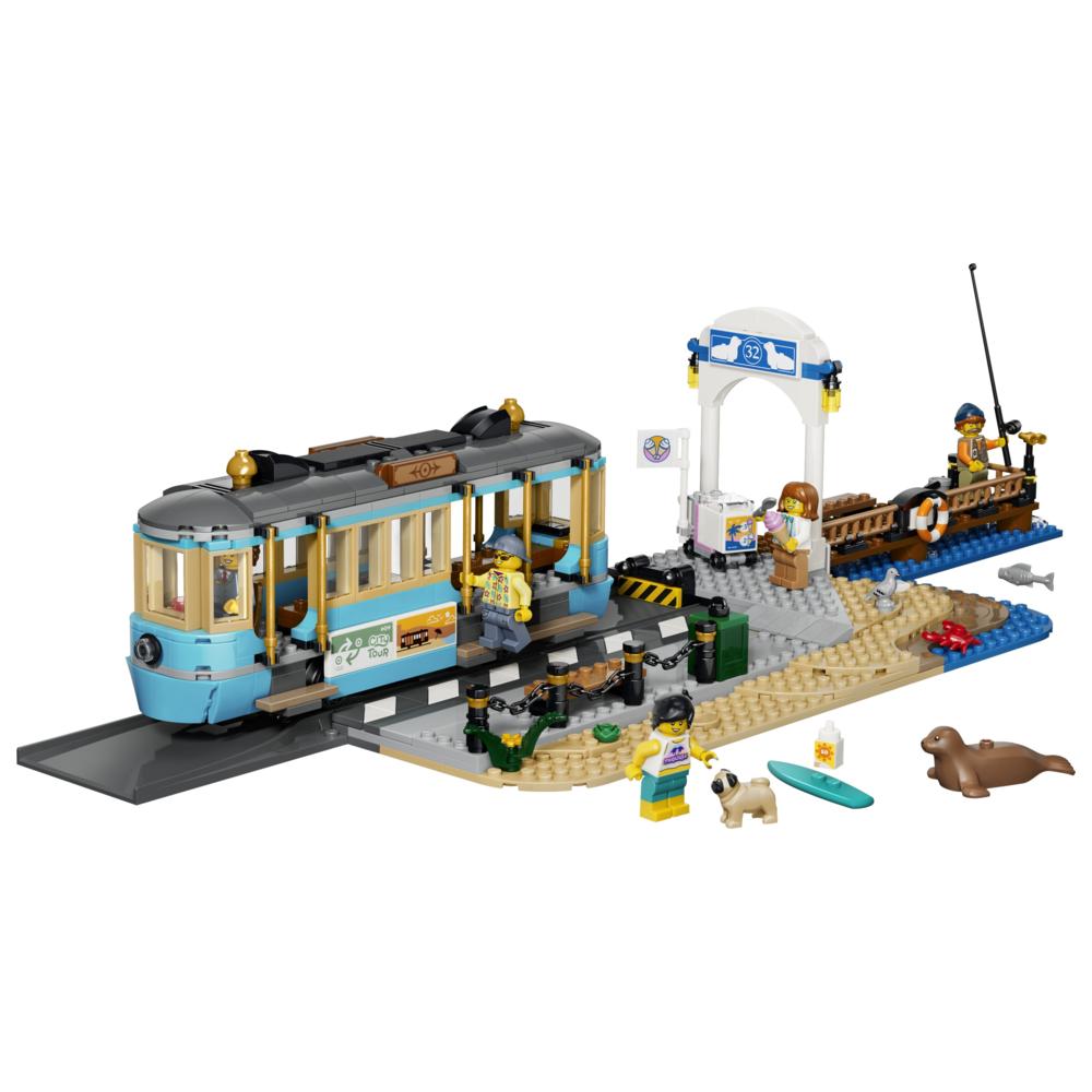 LEGO - City Classic Beach Tram Building Set - 693 Pc Set