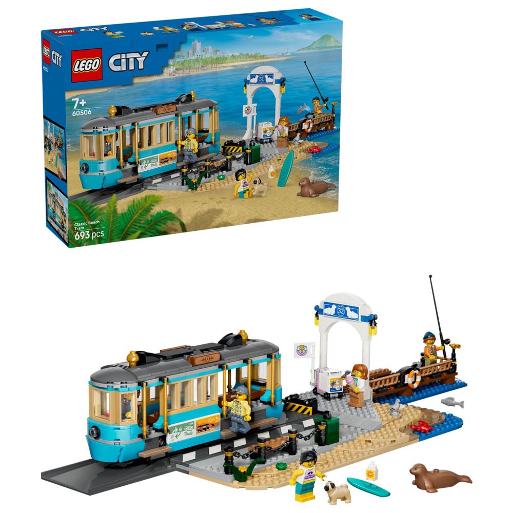 LEGO - City Classic Beach Tram Building Set - 693 Pc Set