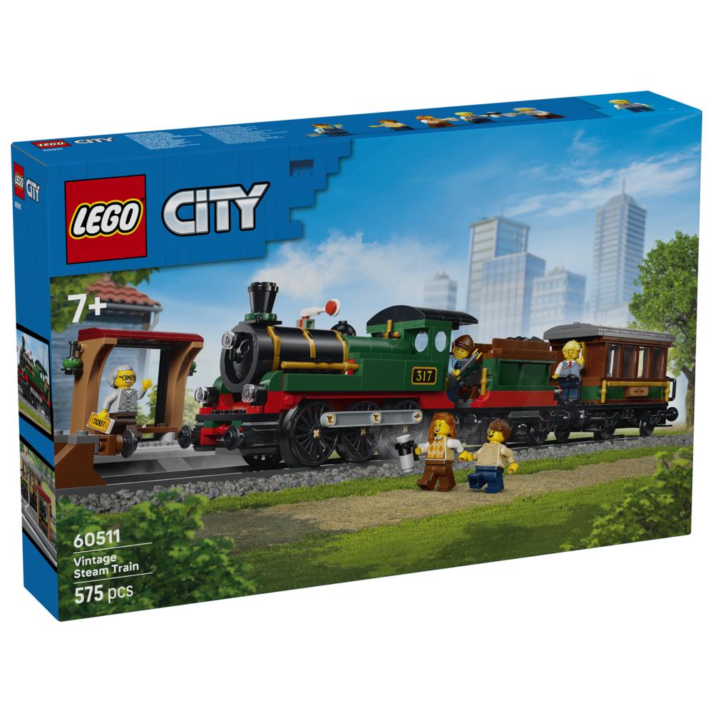 LEGO - City Vintage Steam Train Building Set - 575 Pc Set