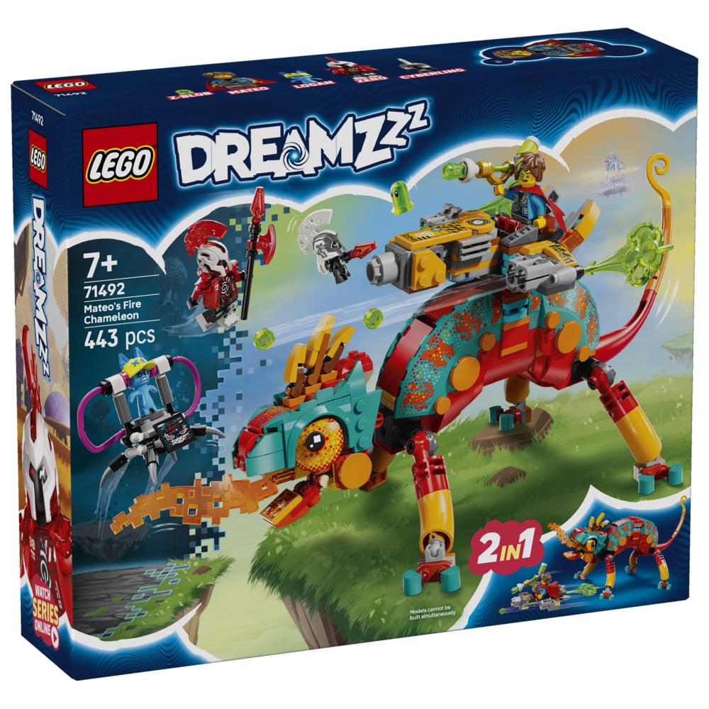 LEGO - Dreamzzz 2-In-1 Mateo's Fire Chameleon Building Set - 443 Pc Set