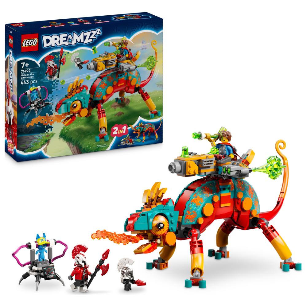 LEGO - Dreamzzz 2-In-1 Mateo's Fire Chameleon Building Set - 443 Pc Set