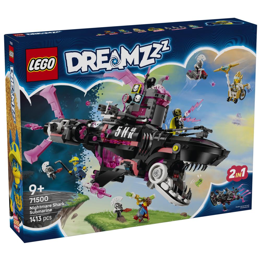 LEGO - Dreamzzz 2-In-1 Nightmare Shark Submarine Building Set - 1413 Pc Set