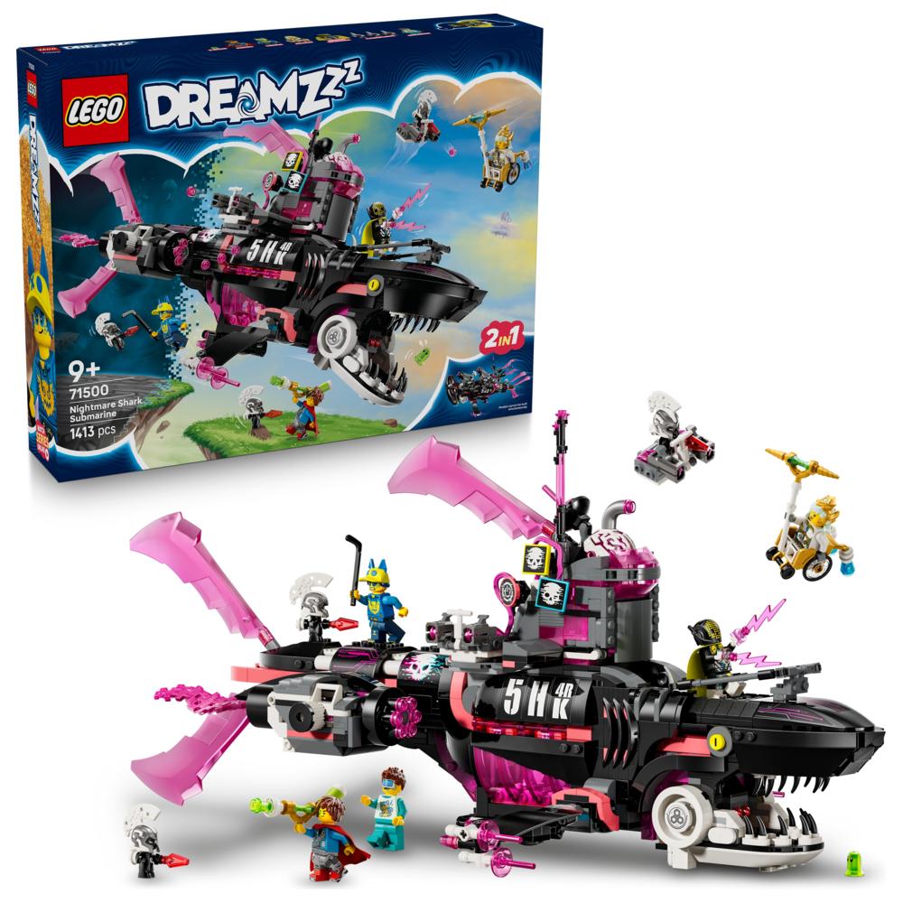 LEGO - Dreamzzz 2-In-1 Nightmare Shark Submarine Building Set - 1413 Pc Set