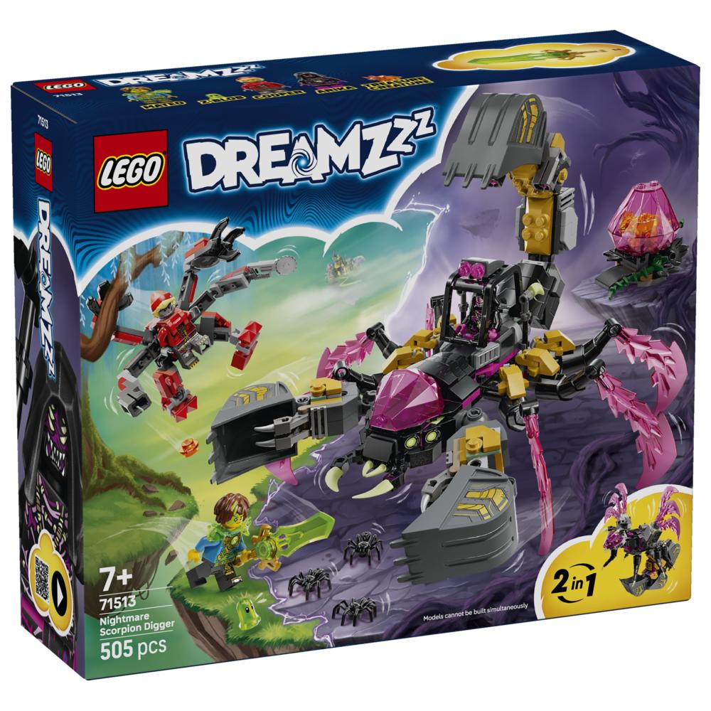 LEGO - Dreamzzz 2-In-1 Nightmare Scorpion Digger Building Set - 505 Pc Set
