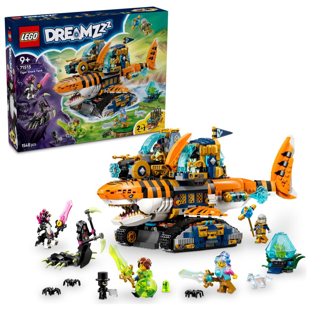 LEGO - Dreamzzz 2-In-1 Tiger Shark Tank Building Set - 1548 Pc Set