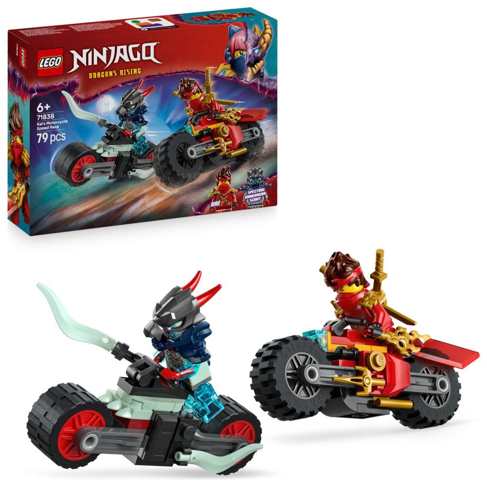 LEGO - Ninjago Dragon's Rising Kai's Motorcycle Speed Race Building Set - 79 Pc Set