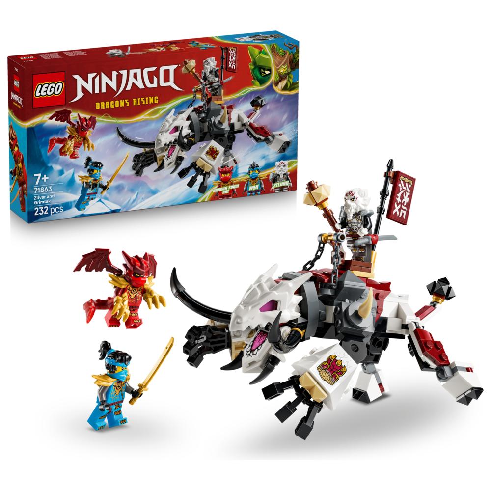 LEGO - Ninjago Dragon's Rising Zilvar And Grimtak Building Set - 232 Pc Set