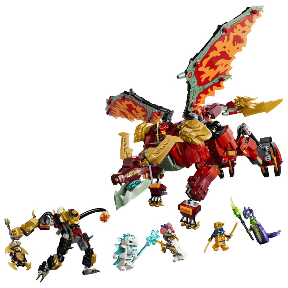 LEGO - Ninjago Dragon's Rising Wyldfyre's Transforming Dragon Mech Building Set - 821 Pc Set