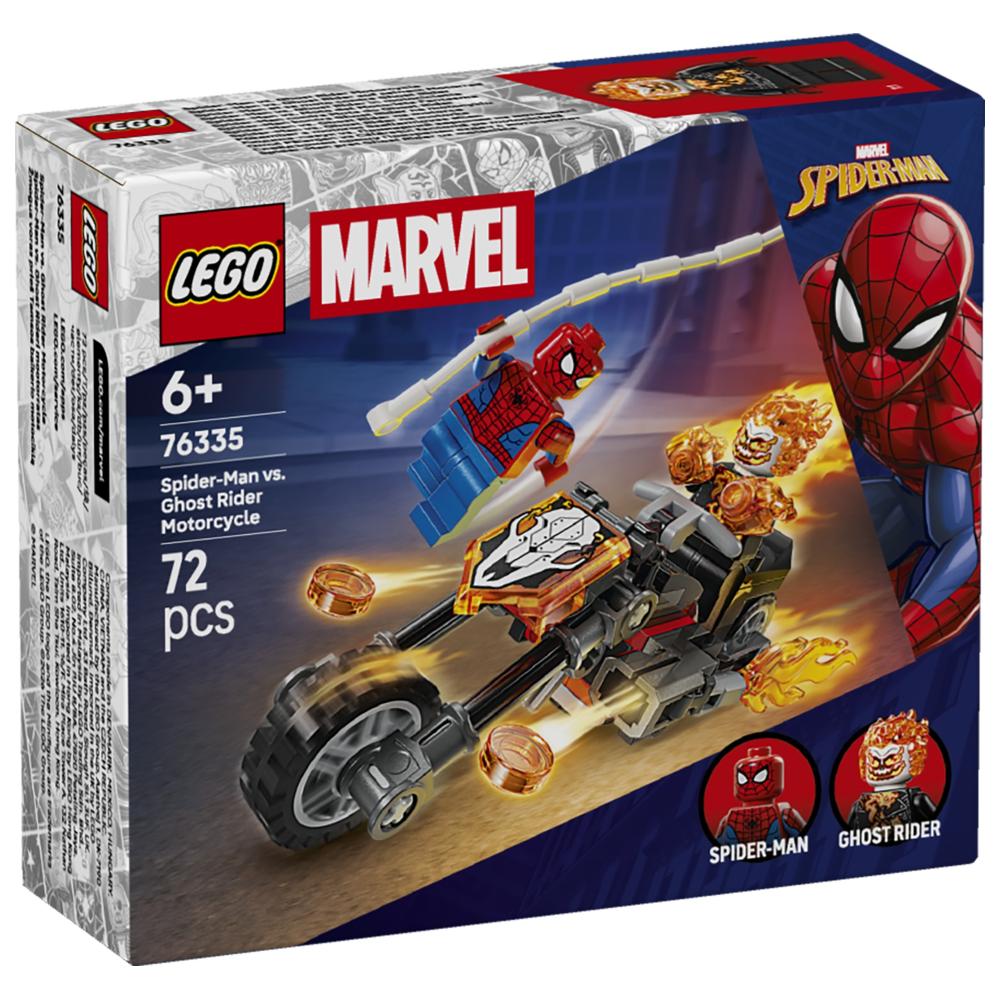 LEGO - Marvel Spider-Man Vs. Ghost Rider Motorcycle Building Set - 72 Pc Set
