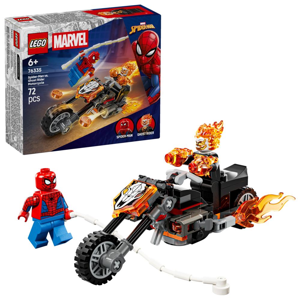 LEGO - Marvel Spider-Man Vs. Ghost Rider Motorcycle Building Set - 72 Pc Set