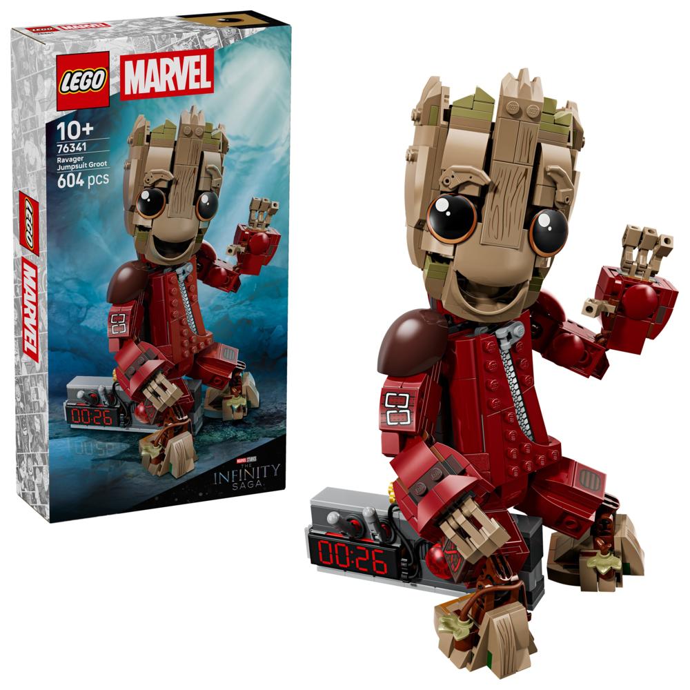 LEGO - Marvel Ravager Jumpsuit Groot Building Set - 604 Pc Set