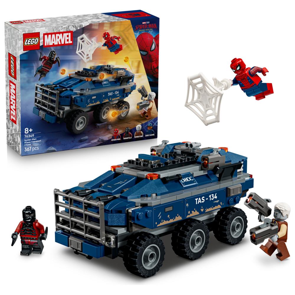 LEGO - Marvel Spider-Man Prison Transport Chase Building Set - 367 Pc Set