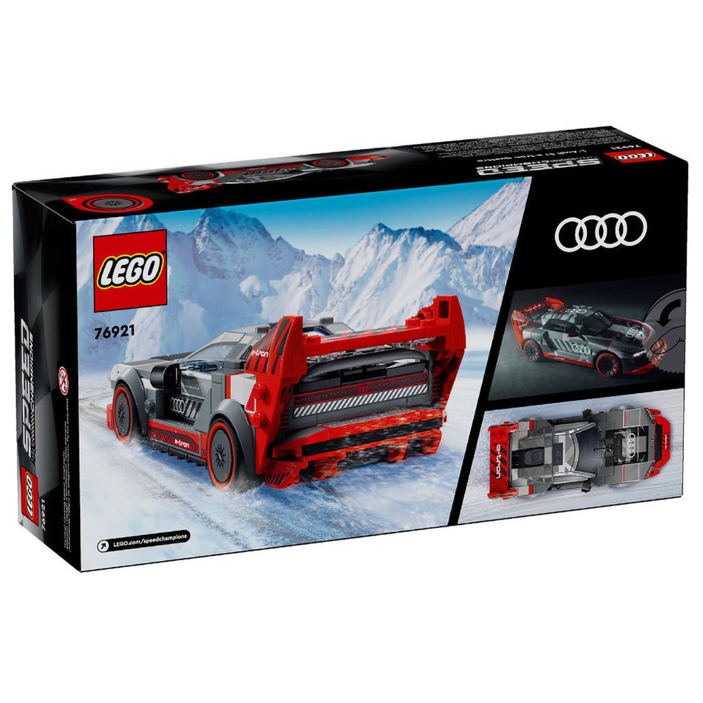 LEGO Speed Champions - Audi S1 E-Tron Quattro Race Car Building Set - Red - 274 Pcs