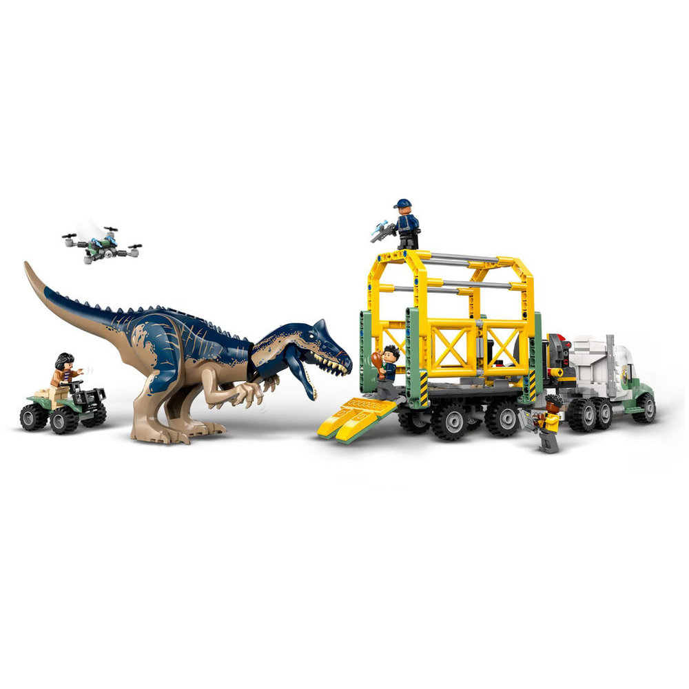 LEGO Jurassic World - Dinosaur Missions: Allosaurus Transport Truck Building Set - 588 Pcs